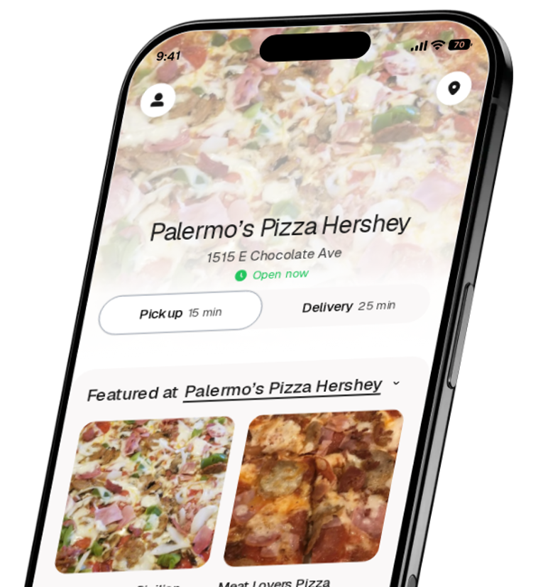 Palermo’s Pizza Hershey app preview